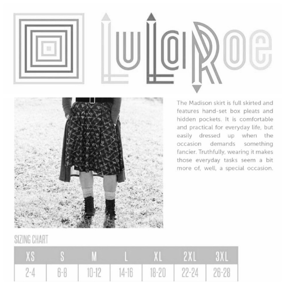 {LuLaRoe} Madison Skirt XS 2 - 4 Solid Red Elegant - Picture 8 of 8